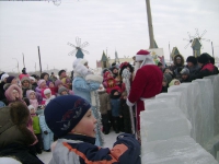 Открытие новогодней елки в поселке ОЗТП. 25 декабря 2011 года