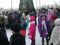 Открытие новогодней елки в поселке ОЗТП