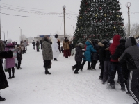 Открытие новогодней елки для жителей поселка ОЗТП. 24 декабря 2012 года