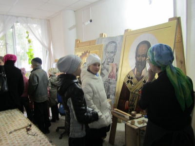 Экскурсия воспитанников объединения «Юный художник» в Дом художника 27 октября 2011 года